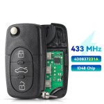 Audi remote 2/3/4 BNT ID48 Chip 433/315Mhz