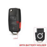 Audi 2/3/3+1 Buttons Remote Car Key Case Shell With/Without battery hold