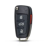 Audi 3/3+1 Buttons Car Key Shell (With logo)
