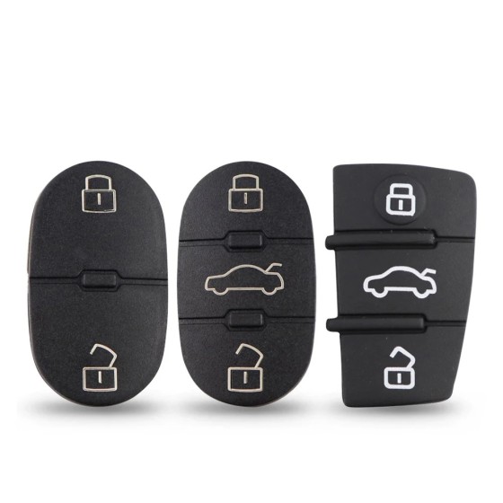 3/2 Button Repair Leather Pad Remote Car Key Shell Rubber Pad