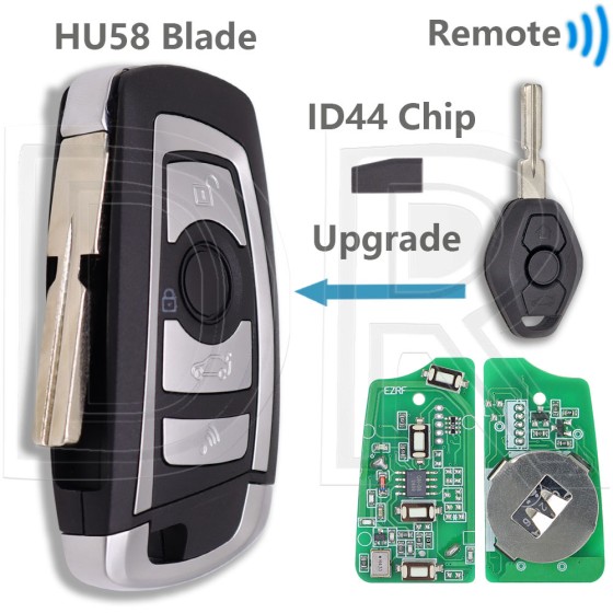 EWS 315/433Mhz ID44 PCF7935 HU58(No logo/With logo)
