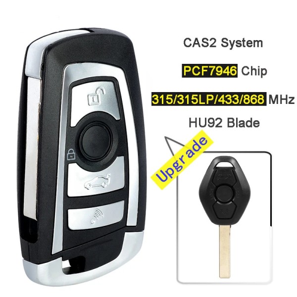 BMW CAS2 PCF7946 Chip HU92 Blade 315/433/868/315LP Mhz(No logo/With logo)