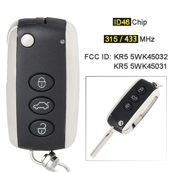 Bentley 3BT 315/433MHz PCF7945A/ 46 Chip