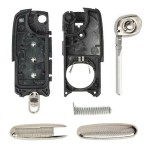 3/4 Buttons Smart Flip Remote Car Key Shell