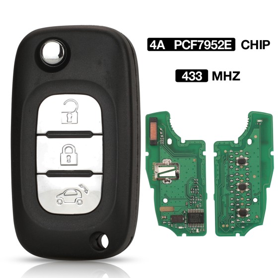 3/4 Button 433MHz With 4A Chip PCF7941M