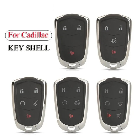 Cadillac smart key case 2+1/3+1/4+1/5+1 Buttons(No logo/With logo)