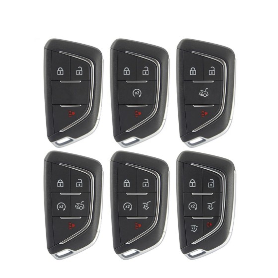 2+1/3+1/4+1/5+1 Buttons Smart Car Key Shell Remote Control Case Fob FCC YG0G20TB1(No logo/With logo)