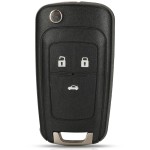 CHE 3 Button HU100 Blade shell (No logo/Chevrolet logo/Buick logo/Opel logo)