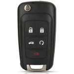 CHE 4+1 Button HU100 Blade shell (No logo/Chevrolet logo/Buick logo/Opel logo)