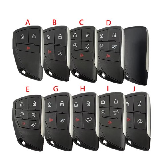 Chevrolet 2+1/3+1/4+1 Buttons Smart key Shell (No logo/Chevrolet logo/GMC logo/Buick logo)