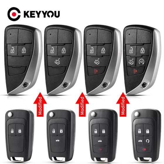 Chevrolet 2/3/3+1/4+1 Buttons Smart key shell (No logo/Chevrolet logo/Opel logo)
