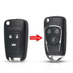 Chevrolet 2/3/3+1/4+1 Buttons Modified Flip Key Shell