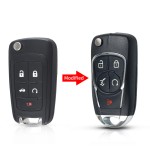 Chevrolet 2/3/3+1/4+1 Buttons Modified Flip Key Shell