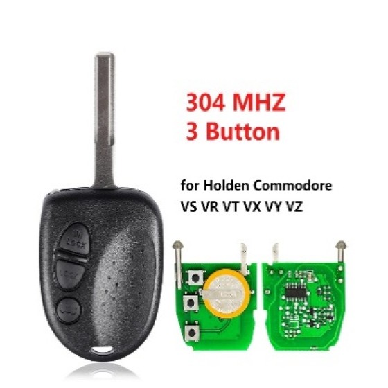 Holden/Chevrolet 3/2 buttons remote key with 304mhz