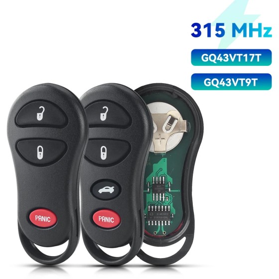 3/4 Buttons 315Mhz GQ43VT17T GQ43VT9T