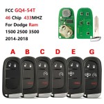 FCC GQ4-54T 46 Chip 433Mhz Remote Pickup Car Key For Dodge Ram(No logo/With logo)