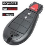 "2013-2018 Dodge RAM Fobik smart key FCC ID: GQ4-53T Chip: 46/ 433 MHz(No logo/With logo)"