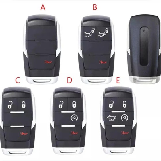 GQ4-76T Remote Fob For Dodge RAM 2500 3500 4500 5500 433.92MHz 4A Chip(No logo/With logo)