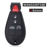 Dodge Dart 2/3/4 Buttons FCC ID: M3N32297100 433MHz ID46 Chip (No logo/With logo)