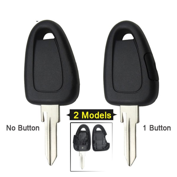 Fiat Iveco Ducato No/1 Button Tansponder Key Shell Case (No logo)