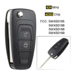 Ford 2 Buttons 434MHz 4D63 Chip 5WK49986 AB39-15K601-DA (With logo)