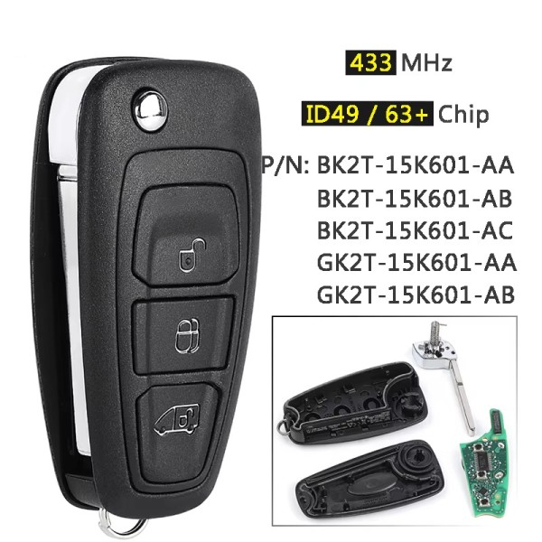 434MHz ID49/ID63 GK2T-15K601-AB (No logo/With logo)