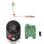 Ford 2+1/3+1 Buttons 315MHz 4D63 Chip FCC: OUC6000022(No logo/With logo)