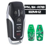 2016-2017 Ford Explorer / 4-Button Smart Key / PN: 164-R8140 / M3N-A2C31243300  (No logo/With logo)
