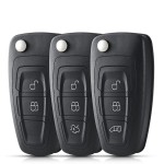 Ford 2/3 Button Remote Key Shell Case HU101/FO21 Blade(With logo)