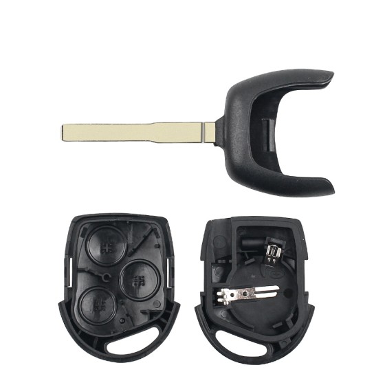 Ford 3 Button Remote Car Key Shell Case HU101/FO21 Blade(With logo)