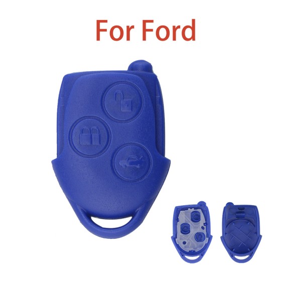 Ford Transit 2006-2014 Remote Key Shell Case Fob No/FO21 Blade Blue(With logo)