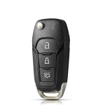Ford 2/2+1/3/3+1 Buttons Flip Remote Key Shell Case (No logo/With logo)