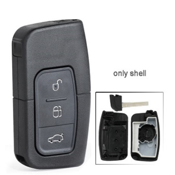 Ford Smart Car Key Shell Case 3 Button(With logo)