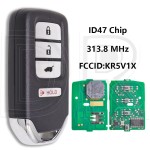 Honda Buttons 313.8MHz ID47 Chip KR5V1X