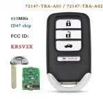 Honda HRV 433Mhz ID47Chip KR5V2X 72147-T5A-G01