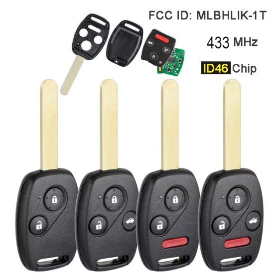 Honda CRV PCF7961A 46 CHIP 433. 92MHz MLBHLIK-1T