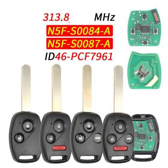 Honda Civic 313.8Mhz FSK ID46 Valeo N5F-S0084