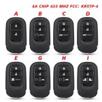 Honda New 434MHZ 4A Chip FCC ID KR5TP-4
