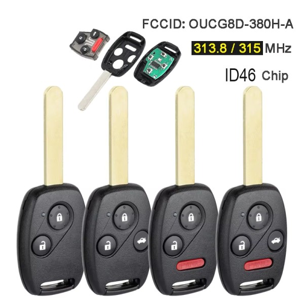 Honda 313.8Mhz ID46 FCCID:OUCG8D-380H-A