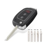 Hyundai 2+1 Buttons case Left/TOY40/HY20R/HY20/Right blade(No logo/With logo)