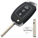 Hyundai 3 Buttons case TOY40/HY20R/HY15/HY15R/HY20(No logo/With logo)