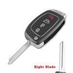 Hyundai 3+1 Buttons case Right/Left/HY20/HY20R/TOY40 Blade(No logo/With logo)