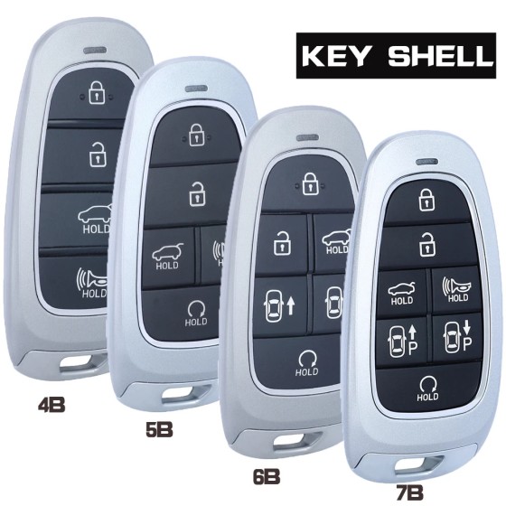 Hyundai Sonata 3+1/4+1/5+1/6+1 Buttons Smart Remote Key Shell Case