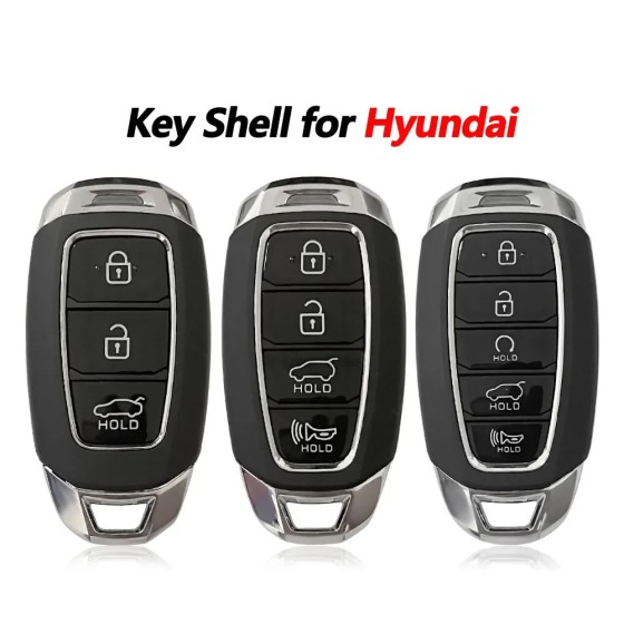 Hyundai smart key shell 3/4/5 buttons(No logo/With logo)