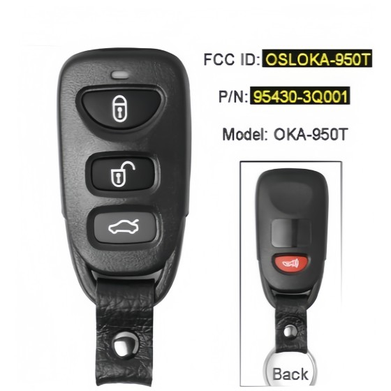 Hyundai Sonata 2011-2015 315MHz FCC ID: OSLOKA-950T P/N: 95430-3Q001