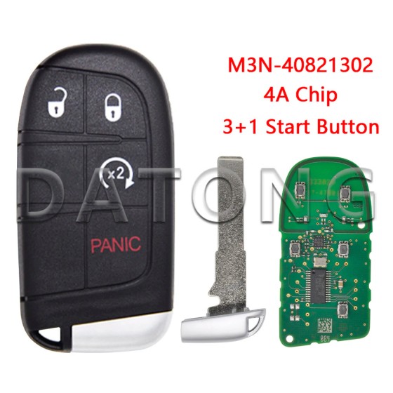 433MHz 4A Chip M3N-40821302 Jeep Compass/Jeep Renegade SIP22 (No logo/With logo)