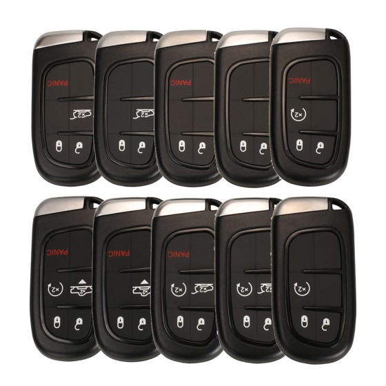 Jeep 2/2+1/3/3+1/4/4+1 BTN Smart key shell(No logo/With logo)