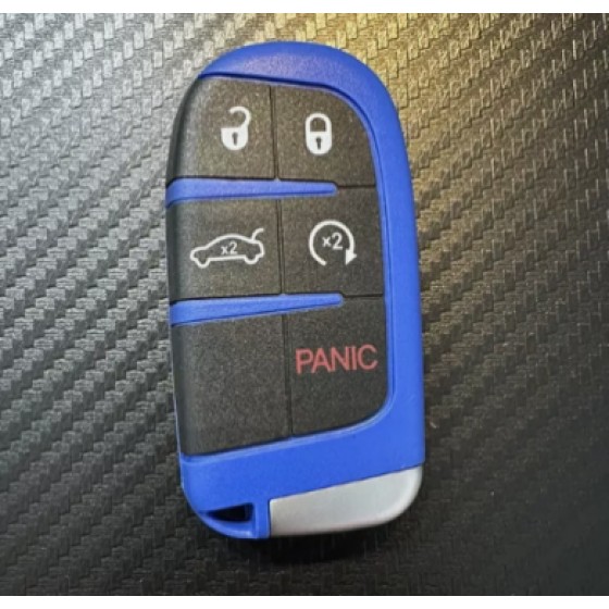 4+1 Buttons Trunk smart key shell (Blue)