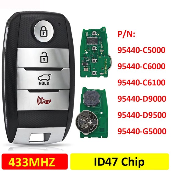 Kia Sorento 433Mhz ID47 Chip 95440-G5000/C6000/D9500/D9000/C6100/C5000(No logo/With logo)