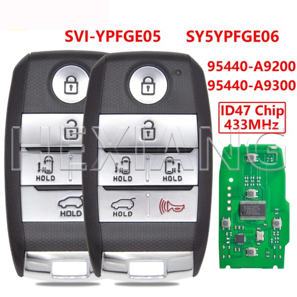 KIA Carnival Sedona 2016 -2021 ID47 433Mhz 95440-A9100/A9200/A9300(No logo/With logo)